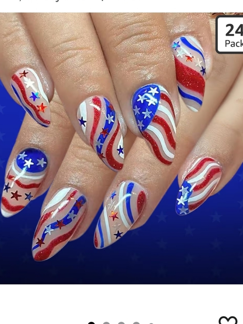 Patriotic Press-On Nails